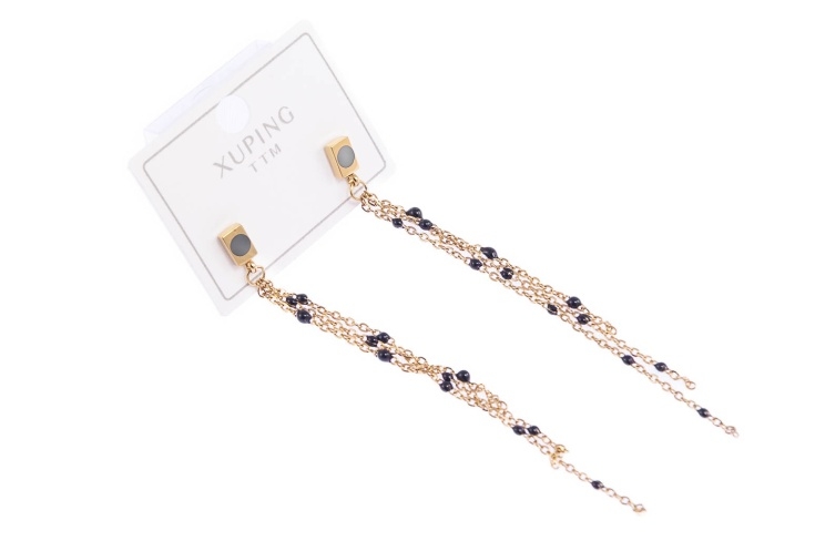 Wiszące złote kolczyki