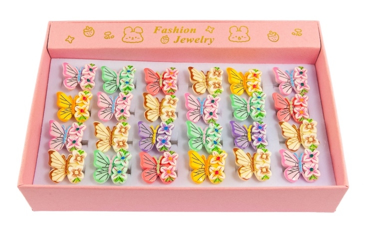 Pierścionki z motylkami