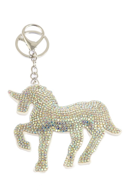 Elegancki brelok jednorożec