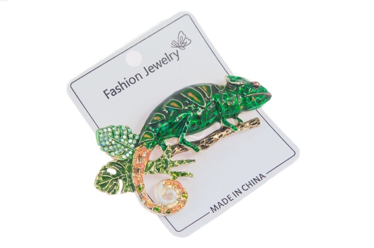 Broszka kameleon